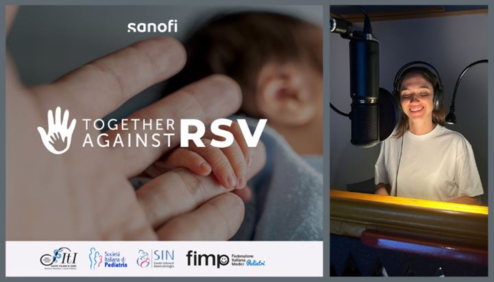 Ludovica Comello per lo spot radiofonico di Sanofi sui rischi del Virus Respiratorio Sinciziale