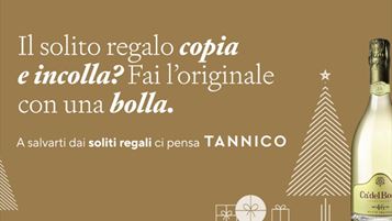 Un soggetto della pubblicità Tannico per Natale