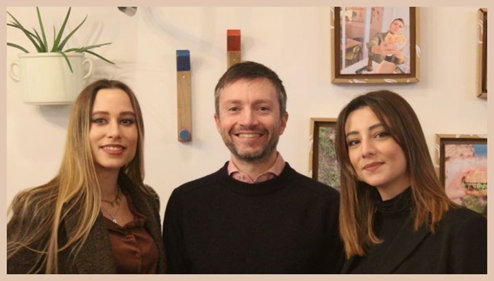 Il team di Appetite for Disruption: Giulia Marcellini, Head of Operations; Riccardo Petrantoni, Managing Director; e Sofia Vitto, PMO junior