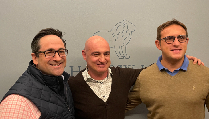 Da sinistra: Drew Stein, Marco Gulgielmin ed Enrico Quaroni