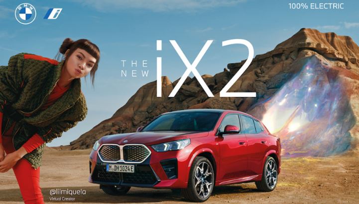 La virtual creator Lil Miquela è protagonista della campagna dedicata al lancio della nuova BMW iX2