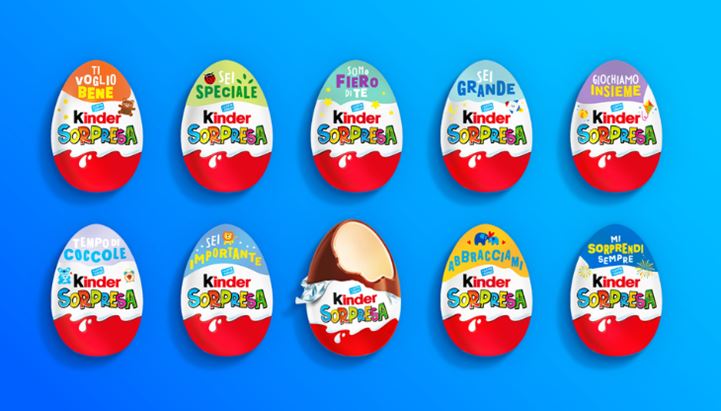 Ferrero lancia una campagna pubblicitaria per la limited edition Kinder  Sorpresa Messaggi