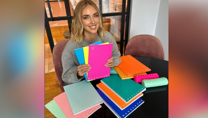 Nella foto, un post di Chiara Ferragni che promuove i prodotti di Pigna