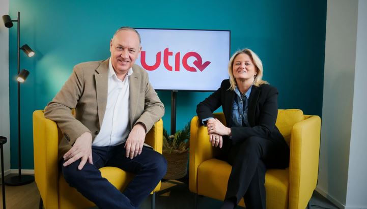 Marc Bresseel, Ceo di Utiq, insieme alla nuova Managing Director Italy di Utiq, Christina Lundari