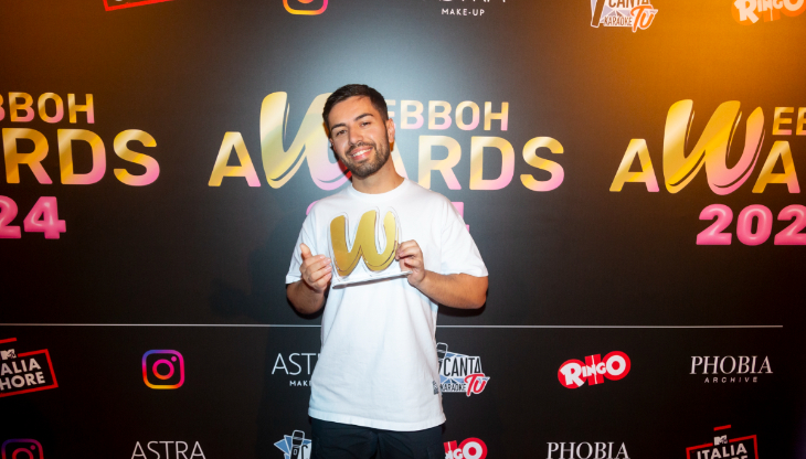 Dany Cabras si è aggiudicato la categoria “Best Creator Comedy Male” ai Webboh Awards 2024