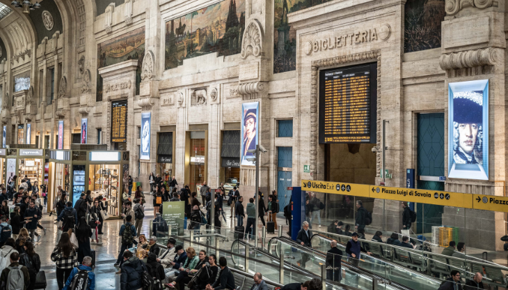 Flussi a Milano Centrale
