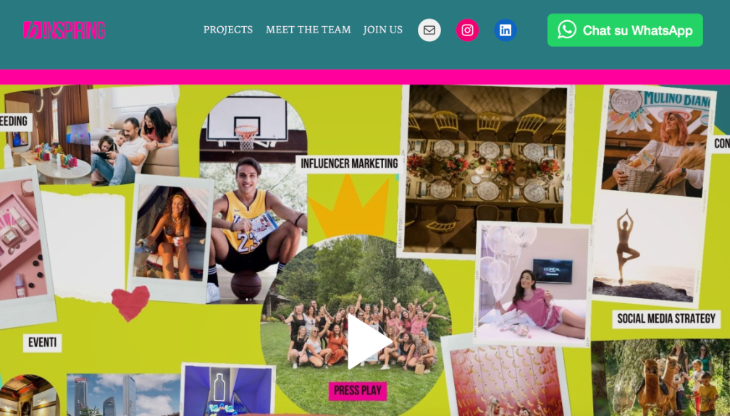 Nella foto, la home page del sito dell'agenzia