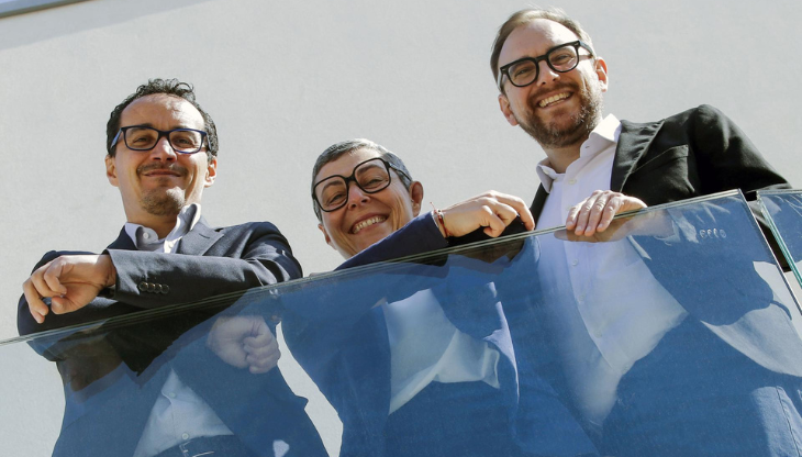 I soci fondatori di Blum. Da sinistra: Luca Barbieri, Francesca Ponzecchi, Domenico Lanzilotta