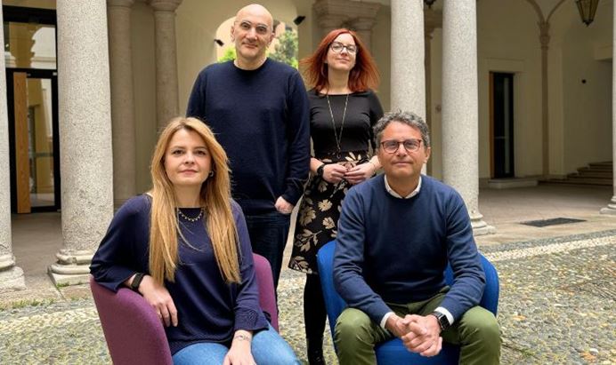 Nell'immagine da sinistra Jenny Nieri, Luca Grelli, Samanta Giuliani e Stefano Pagani