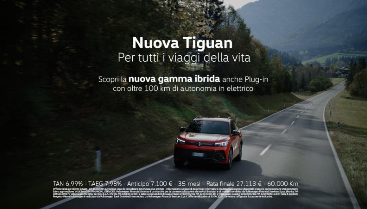 Un'immagine del nuovo spot Tiguan
