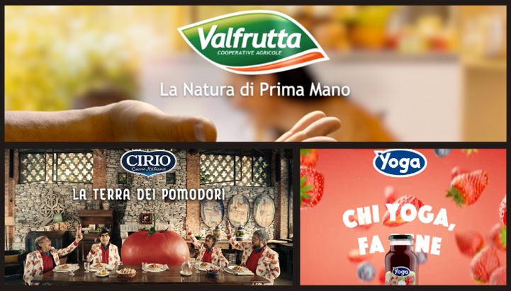 I brand di punta di Conserve Italia: Cirio, Valfrutta e Yoga, prossimo a un ritorno in tv