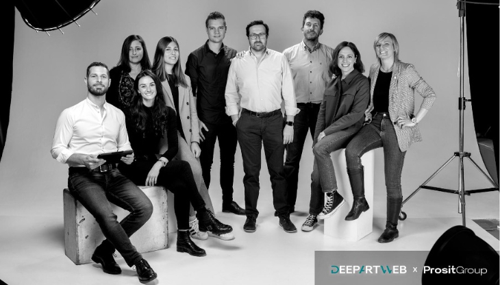 Deepartweb al fianco di Prosit Group. Nella foto il team dell'agenzia