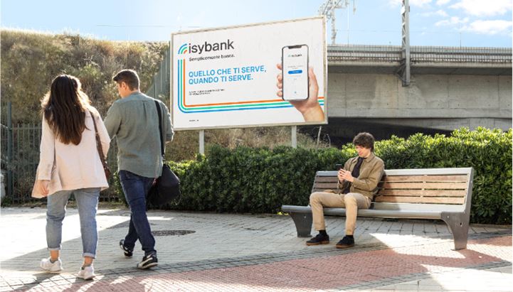 Una immagine dagli spot di isybank