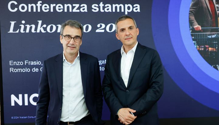 Romolo De Camillis ed Enzo Frasio alla conferenza stampa di apertura de Linkontro 2024