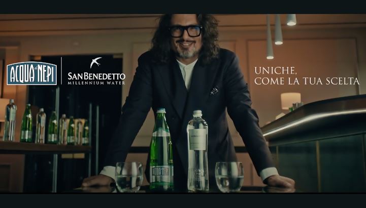 Lo chef Borghese nel nuovo spot dedicato ad Acqua di Nepi e San Benedetto Millennium Water