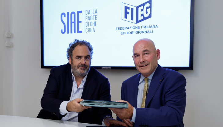 S. Nastasi (SIAE) - A. Riffeser Monti (FIEG) - Ph. Fabio Frustaci-Ansa