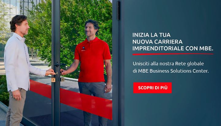 Una delle creatività della nuova campagna Mail Boxes Etc.