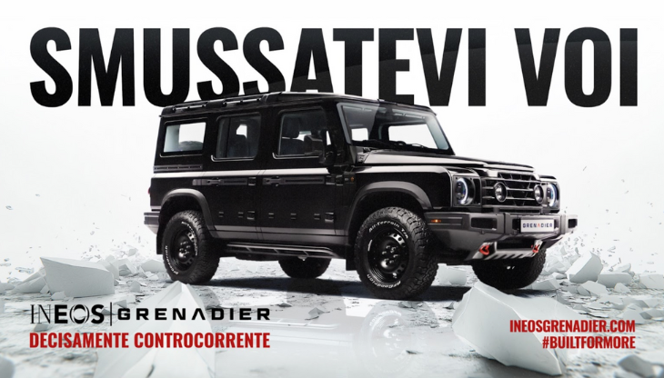 Ineos Grenadier nella nuova campagna a firma Arkage