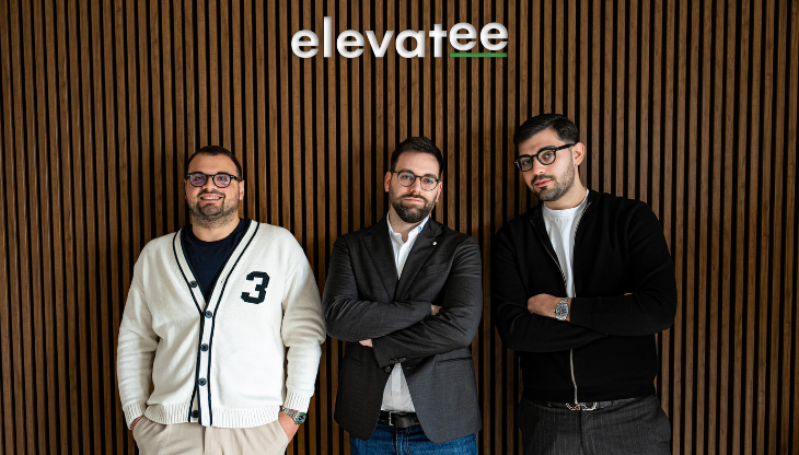 Da sinistra: Andrea Trotta, Rino Fiore ed Eduardo Galletti, co-founder di Elevatee