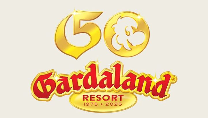 Il nuovo logo celebrativo di Gardaland Resort per il 50esimo anniversario