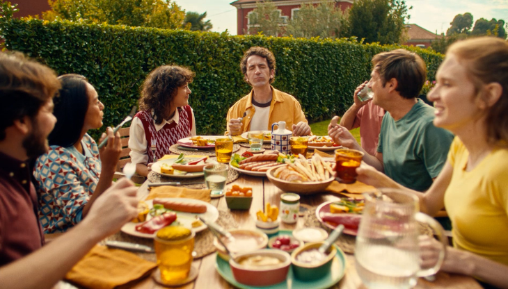 Un frame del nuovo spot ideato per Wudy da Armando Testa