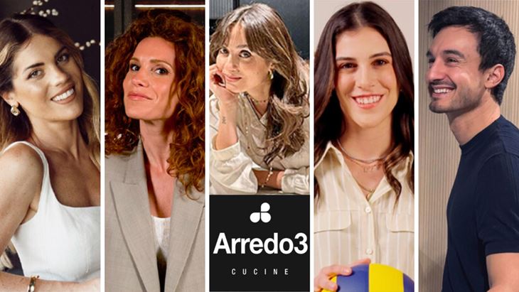 Alcuni dei talent coinvolti nella campagna di influencer marketing di Arredo3