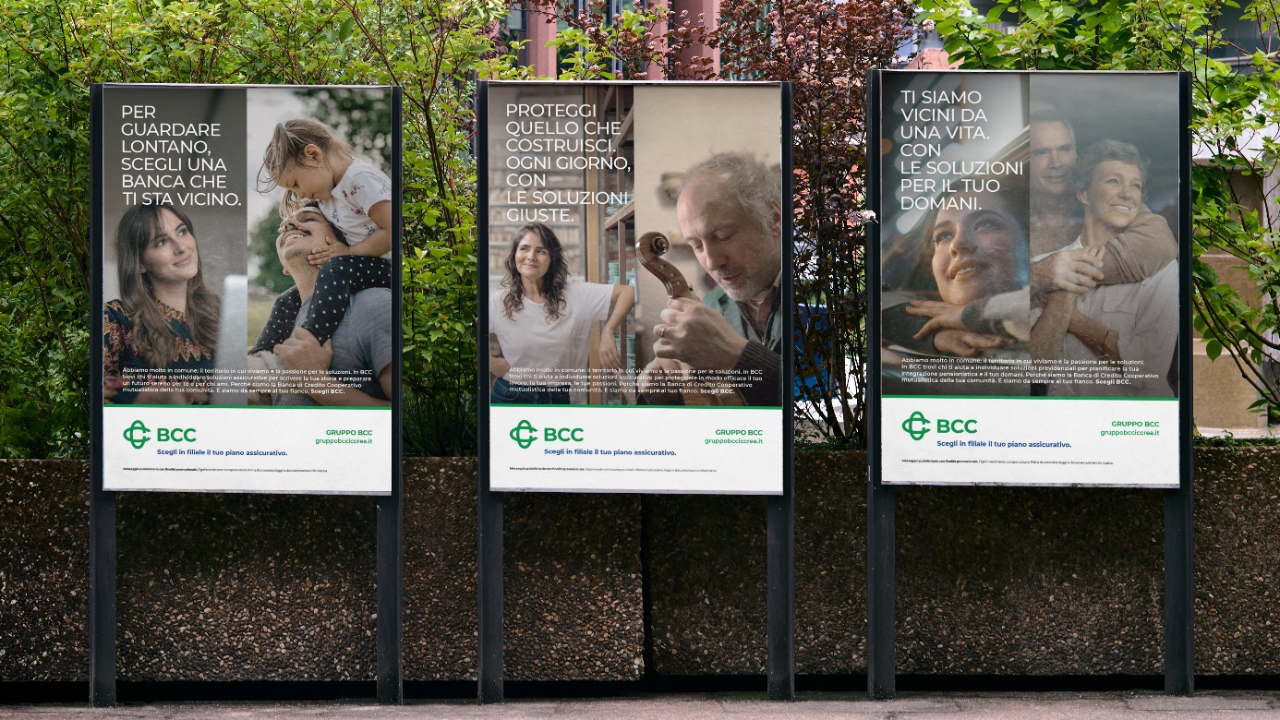 Le immagini della nuova campagna del Gruppo BCC Iccrea