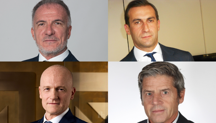 Da sinistra in alto, in senso orario, Stefano Sala, Matteo Sordo, Giorgio Galantis e Nicola Lussana