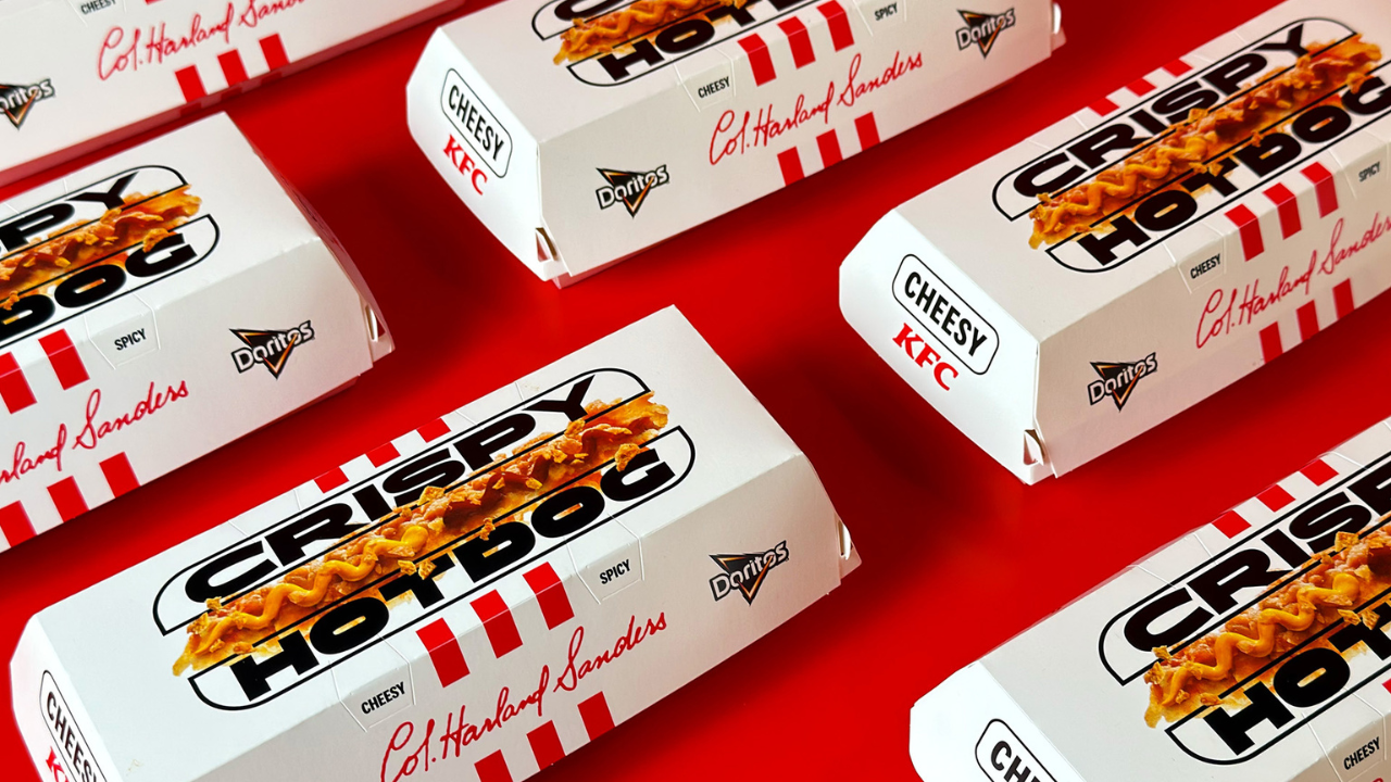 Il pack di Crispy Hot Dog di KFC realizzato da Lateral Creative Hub