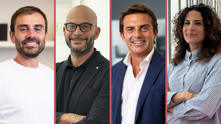 da sinistra: Stefano Volpe (CEO), Davide Basile (COO), Giovanni Scarduelli (BDO) e Luciana Russo (Chief HR Officer)