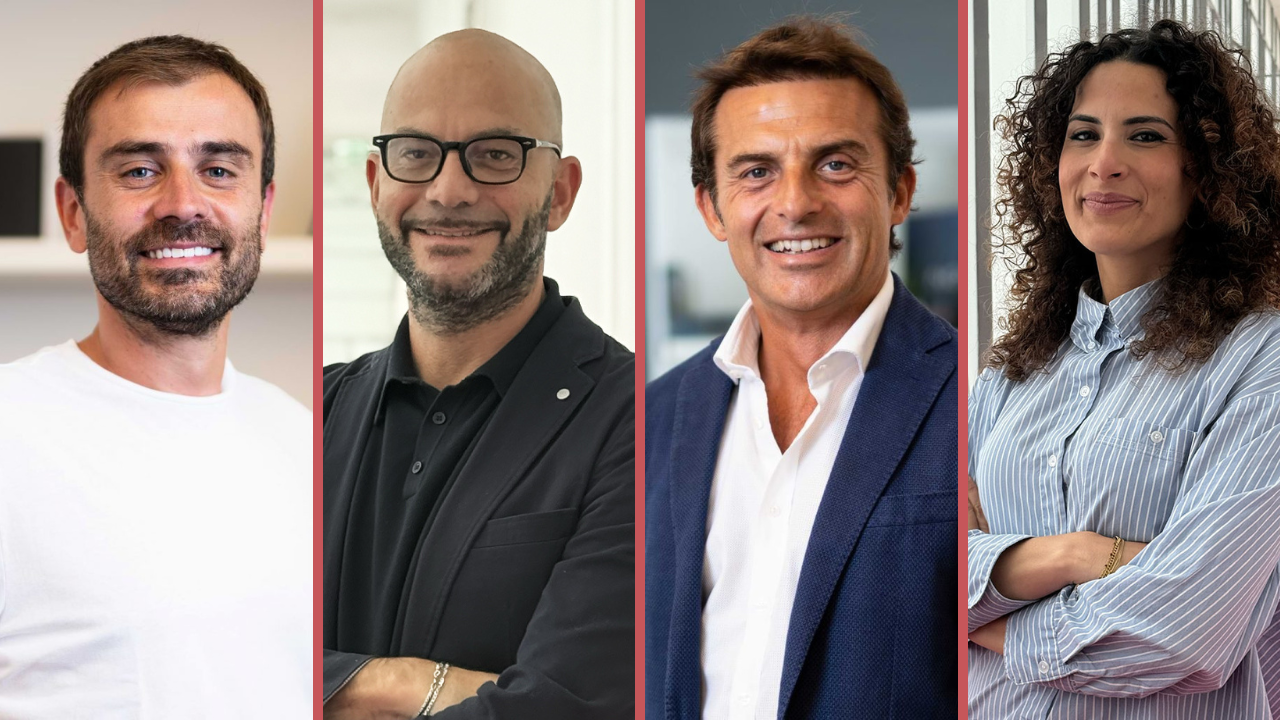 da sinistra: Stefano Volpe (CEO), Davide Basile (COO), Giovanni Scarduelli (BDO) e Luciana Russo (Chief HR Officer)