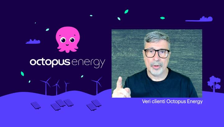 Un'immagine dal nuovo spot Octopus Energy