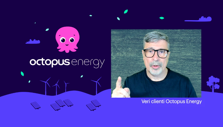 Un'immagine dal nuovo spot Octopus Energy
