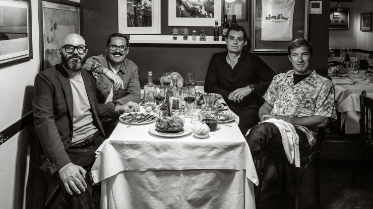 I Soci di Very Food: da sinistra Sabini, Pasquinelli, Grandi e Lampugnani