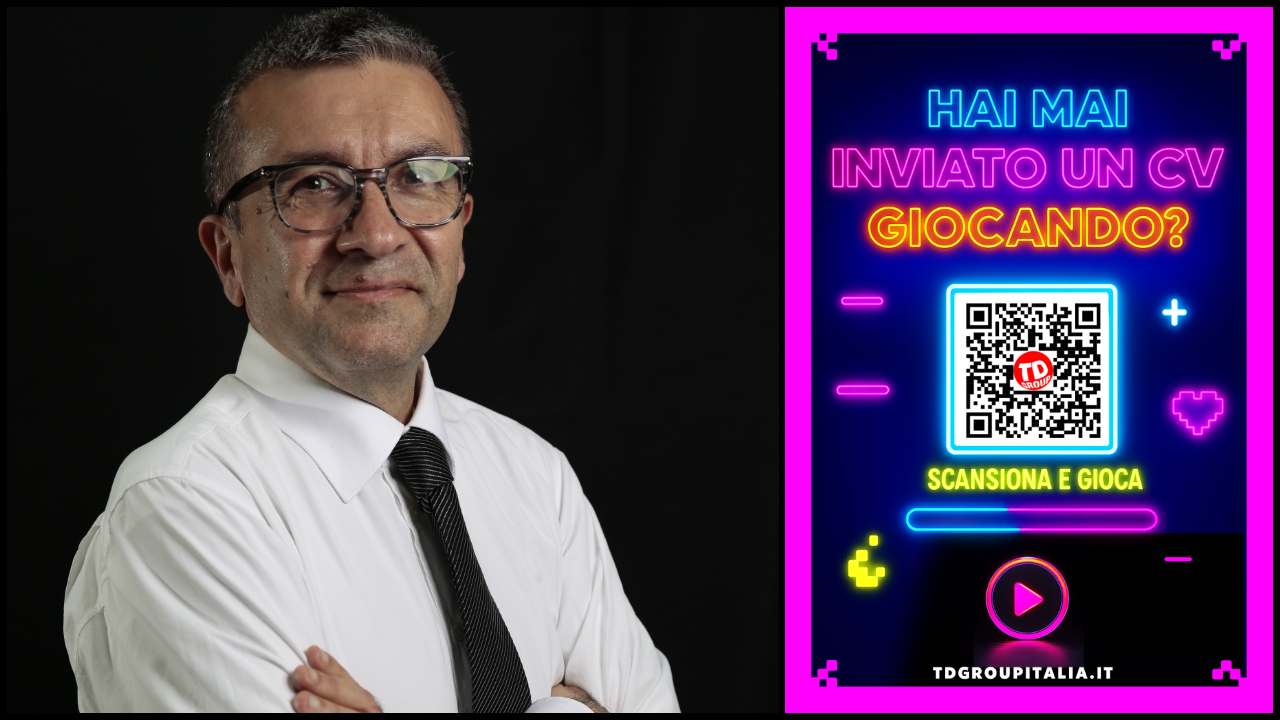 Antonio Barbati Minischetti, CTO di TD Group Italia, e un'immagine del nuovo 'Memory Recruiting Game'