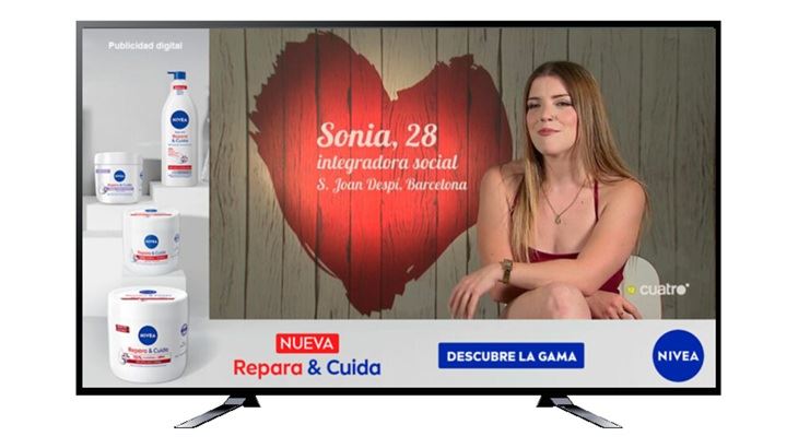 Campagna Nivea (Spagna): Grazie a Contextu-Ads, il messaggio di NIVEA è stato associato ai momenti più pertinenti del programma