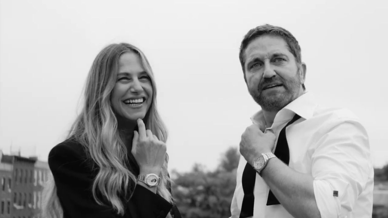 Martina Klein e Gerard Butler nello spot Festina