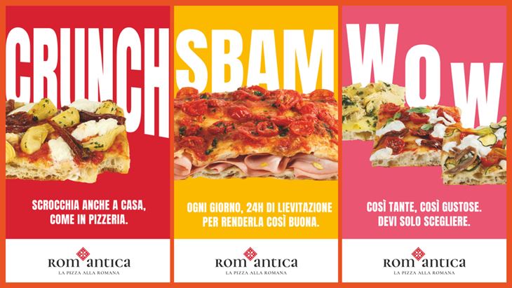 Alcuni dei key visual della nuova campagna Rom'antica