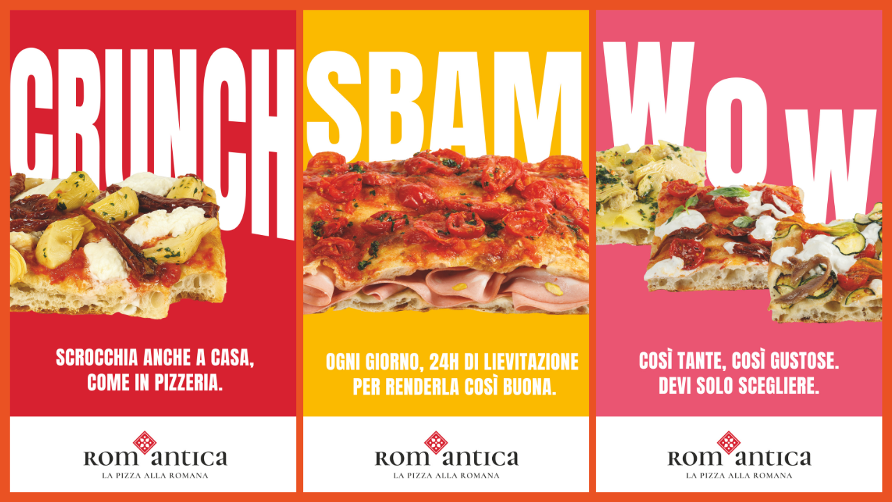 Alcuni dei key visual della nuova campagna Rom'antica