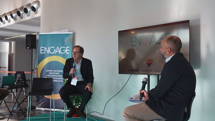 Da sinistra: Giacomo Fusina con Simone Freddi di Engage