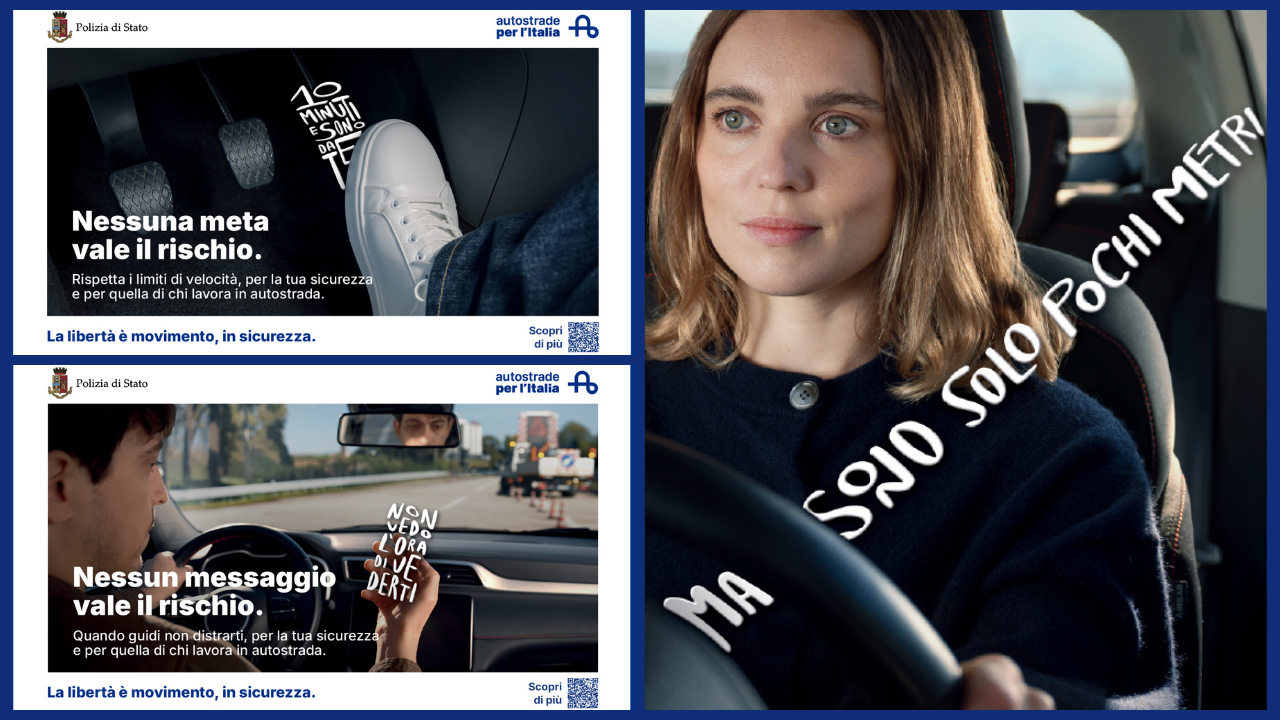 Alcuni soggetti della campagna Autostrade per l'Italia