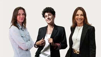 da sx: Eleonora Rossi (OMG), Barbara Labate (ReStore) e Arianna Deluca (ReStore)