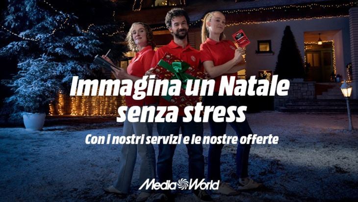 Un'immagine dal nuovo spot di MediaWorld per il Natale