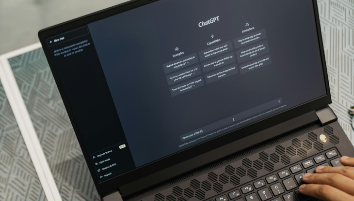 Una schermata da pc di ChatGPT