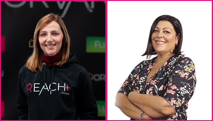 Da sinistra, Alexia Beverina di Dorvan e Monica Belgeri di Seif