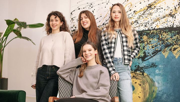 I nuovi ingressi di GB22, da sinistra: Anita Santimone, Morena Messina, Camille Badò, Katarina Vajani