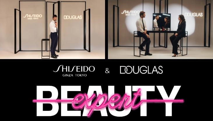 Stefano De Martino volto della seconda edizione di Beauty Expert promosso da Shiseido e Douglas
