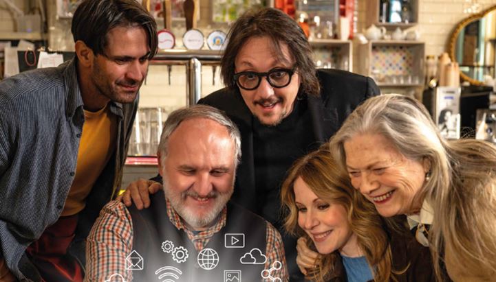 Un'immagine ufficiale della campagna per la Trasformazione digitale, con il divulgatore Marco Camisani Calzolari
