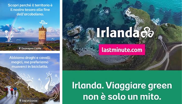 Alcune delle immagini della campagna “Irlanda. Viaggiare green non è solo un mito”
