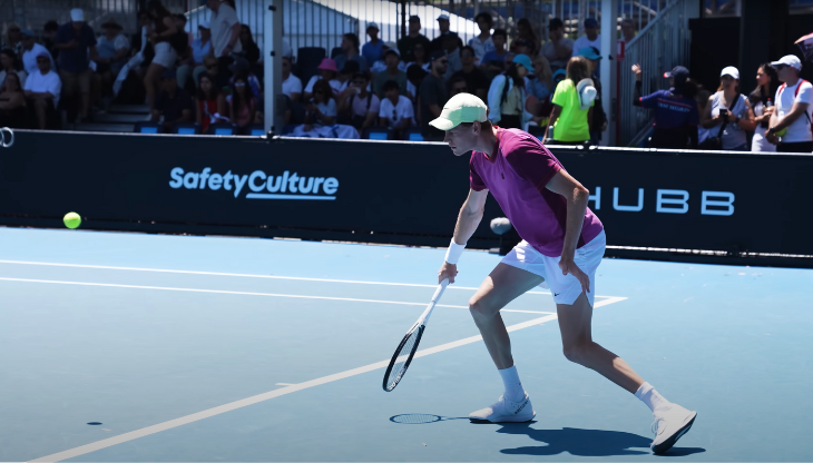 Jannik Sinner durante gli ultimi Australian Open